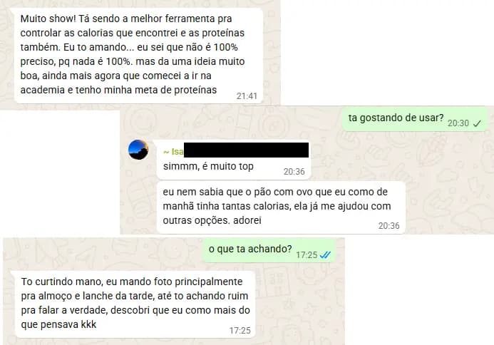 Depoimento via WhatsApp